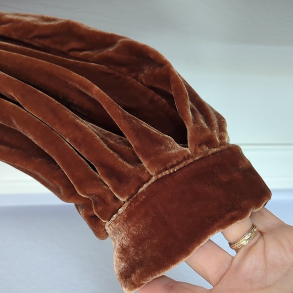 Reformation Velvet Wrap Dress - Picture 3 of 8